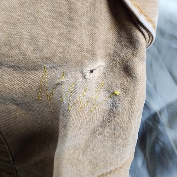 LEI Sz5 7 pocketed khakis w/ beautiful gold buttons including button up fly - Picture 6 of 7